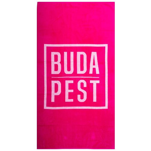 Budapest pink strandtörölköző