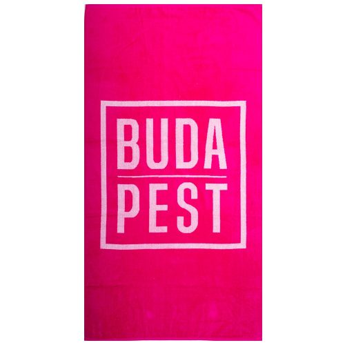 Budapest pink strandtörölköző