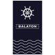 Balaton 2021 kék-fehér strandtörölköző